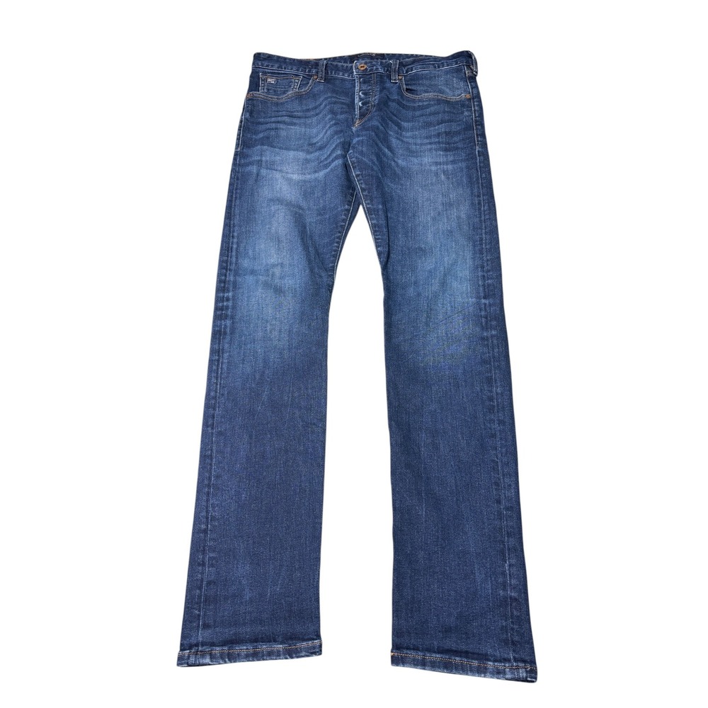 Scotch & Soda Amsterdams Blauw Ralston Regular Slim Fit Jeans Blue Mens W32 L34